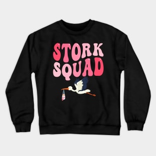 Stork Squad Nurse Labor and Delivery Nurse Vintage LD Nurse Crewneck Sweatshirt